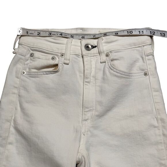 rag & bone Nina High Rise Ankle Skinny Jeans White Size 24 - Picture 8 of 14